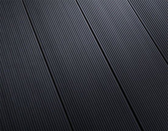 WPC Terrassendielen smart 21 x 146 mm L: 4 m dark grey Hohlkammer Profil
