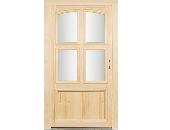 Haustür Element Holz Fichte roh Modell Ziegenhain 5fach-Verriegelung div. Maße