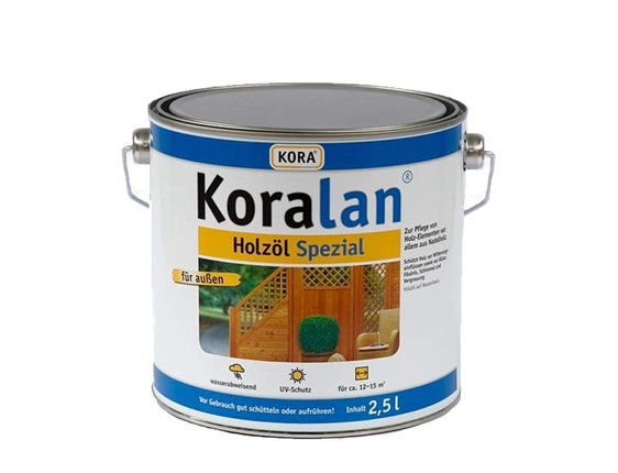 Koralan Holzöl Spezial 2.5 L für 12-15 m² Farbauswahl