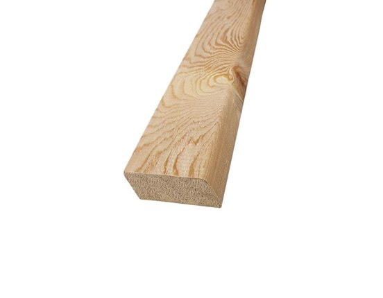 Rhombus Leisten Sibirische Lärche 21 x 65 mm L: 3.00 + 4.00 + 5.10 m gerundet