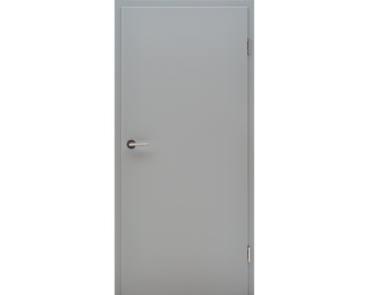 Wohnungstür mit Zarge CPL Flint grey Vollspan KKL II 27db Eckkante