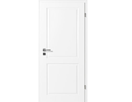 Zimmertür mit Zarge Narva 2F weißlack Eckkante