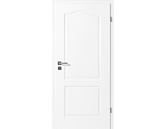 Zimmertür mit Zarge Narva 2FB weißlack Eckkante