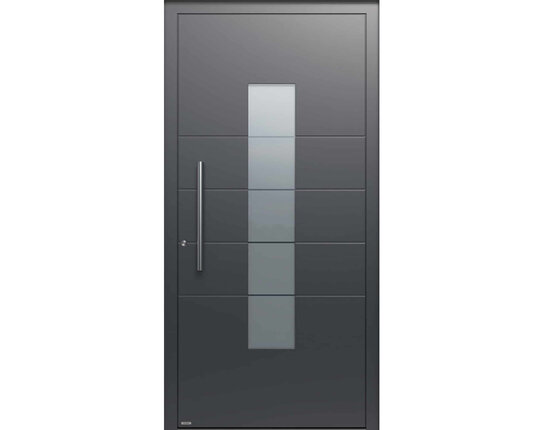 kuporta Alu-Haustür Modell Primo 1 anthrazit/weiß flächenbündig inkl. Griff-Set