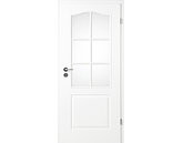 Zimmertür mit Zarge Narva 2FB LA-6G weißlack Eckkante