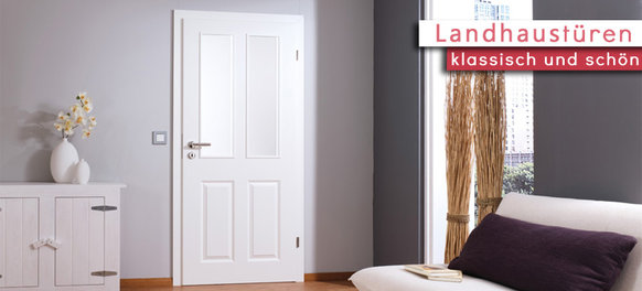 Weiße Türen im Landhausstil  Altbau Innentür online kaufen - Türenfuxx